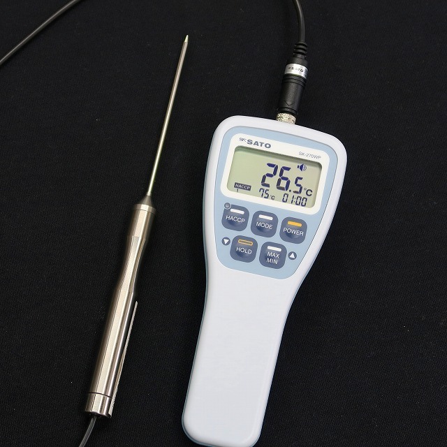 防水型デジタル温度計 SK-270WP 温度はかりや 温度計の専門店